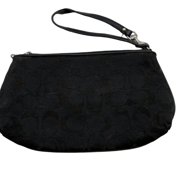 Coach Black Classic Wristlet - 8" L, 5" H, 2" D - Picture 7 of 14
